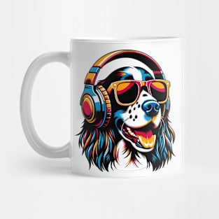 English Springer Spaniel Smiling DJ with Energetic Beats Mug